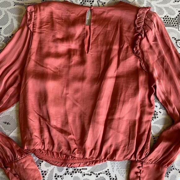 Olivaceous Long Sleeve Blouse - Picture 2 of 5